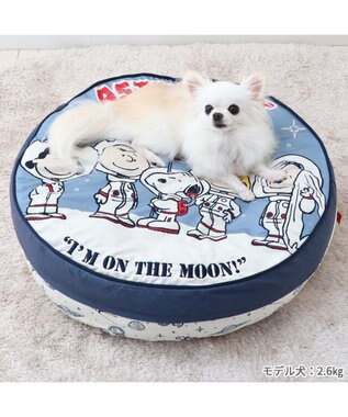 PET PARADISE スヌーピー 丸型 クッション 《アストロノーツ柄》 アストロノーツ柄