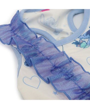 PET PARADISE ディズニー スティッチ マスコット付き タンクトップ 小型犬 ホワイト×ライトブルー