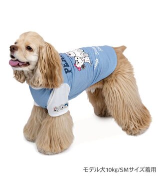 PET PARADISE スヌーピー ブラザー 接触冷感 Ｔシャツ 《ブルー》 中型犬 ブルー