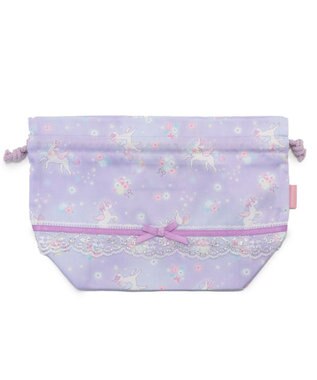 Mother garden マザーガーデン ユニコーン ランチ巾着 《フラワー柄》 フラワー柄