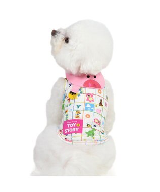 PET PARADISE ディズニー ハム 襟付きメッシュ タンクトップ 小型犬 ピンク（淡）