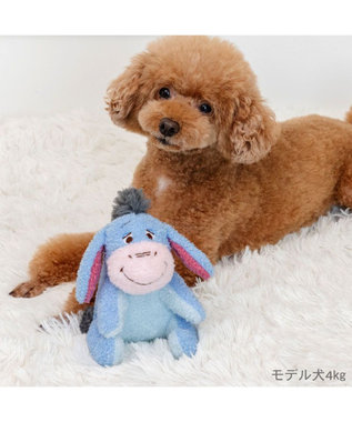 PET PARADISE ディズニー くまのプーさん イーヨー ふわふわ トイ ライトブルー