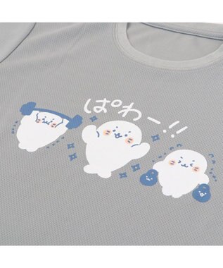 Mother garden しろたん ドライ ぱわー柄 Tシャツ 半袖 《灰色》  吸水速乾加工 レディース メンズ ユニセックス グレー