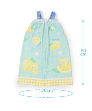 Mother garden マザーガーデン 水泳 ラップタオル 80×120cm 《ユニコーン 柄 / レモンくま柄》 レモンくま