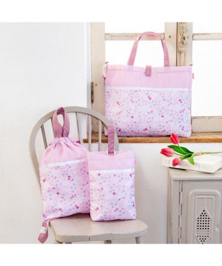 Mother garden マザーガーデン 野いちご レッスンバッグ 《小花いちご柄》 小花いちご柄