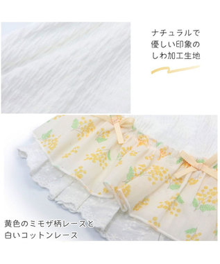 犬服　犬の服　ハンドメイド　ワンピース ミモザ 犬の服 犬 ワンピース 【小型犬】 ミモザ ホワイト グリーン