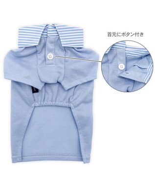 PET PARADISE J.PRESS カノコ スキッパー ポロシャツ 小型犬 ブルー