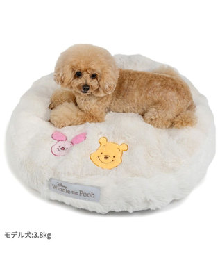 PET PARADISE ディズニー くまのプーさん & ピグレット なかよしクッション ホワイト