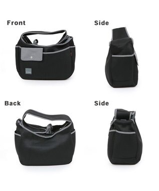 PET PARADISE ソフト メッシュスリング キャリーバッグ 【小型犬】 ブラック / ホワイト ブラック