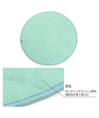 PET PARADISE スヌーピー 冷感柔らかマット 《アイス柄》 丸型 Ｍ ブルー