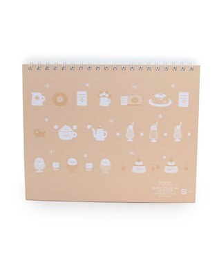 Mother garden しろたん 2024年 卓上カレンダー 《シロタン喫茶柄》 卓上カレンダー