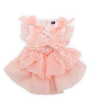 PET PARADISE cherircouture  接触冷感リボンワンピース《ピンク》 小型犬 ピンク