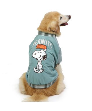 PET PARADISE スヌーピー 遠赤外線 スカジャン 《オリーブグリーン》 中型犬 大型犬 オリーブグリーン