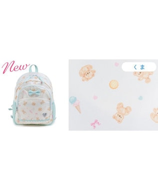 Mother garden マザーガーデン 子供用 リュックサック 【Mサイズ】 《くま柄》 くま柄