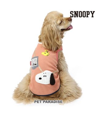 PET PARADISE スヌーピー ポーチ タンクトップ 《ピンク》【中型犬】 ピンク