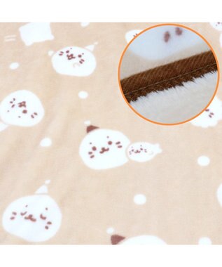 Mother garden しろたん ハーフ毛布 100×140cm 《お休み柄》 あったか大判ひざ掛け -