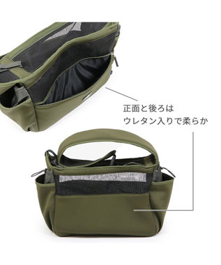 J.PRESS スリング ショルダー キャリーバッグ 《カーキ》 小型犬