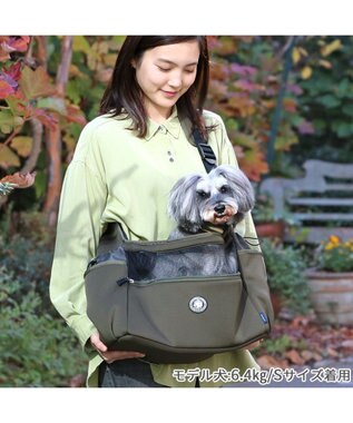 J.PRESS スリング ショルダー キャリーバッグ 《カーキ》 小型犬