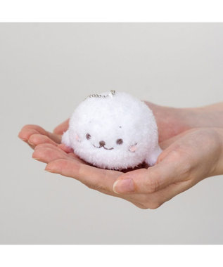 Mother garden しろたん ふわふわキーホルダー 《白》 単品 ホワイト
