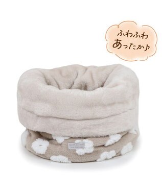 PET PARADISE ペットパラダイス ボア 寝袋 筒形 《お花柄》 S 超小型犬 ベージュ