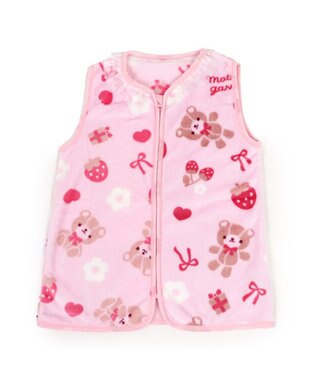 Mother garden マザーガーデン くまちゃん柄 ふわふわ あったか キッズ スリーパー  100cm~120cm / 120cm~140cm -