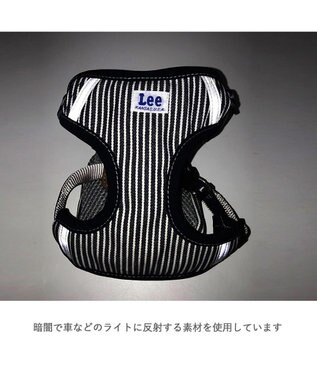 PET PARADISE Lee ヒッコリーリュック付きハーネス【S】 紺(ネイビー・インディゴ)