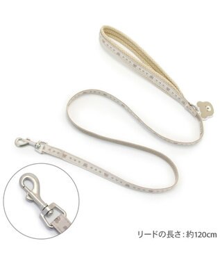 PET PARADISE ペットパラダイス くまチャームリード Ｍ～Ｌ ベージュ