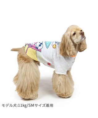 PET PARADISE スヌーピー UV反応 色が変わるTシャツ 《ビーチ柄》 中型犬 大型犬 ブルー