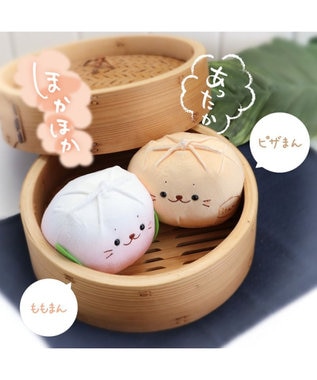 Mother garden しろたん ピザまん / ももまん マスコット ぬいぐるみ 【単品】 ピザまん