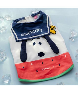 PET PARADISE スヌーピー 脇開き ポケットクール タンクトップ 小型犬 ホワイト