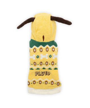 PET PARADISE ディズニー プルート ノルディック ニット 小型犬 イエロー
