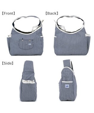 PET PARADISE Lee ヒッコリー スリング ホワイト Ｍ 小型犬 約4～8kg ホワイト×ネイビー