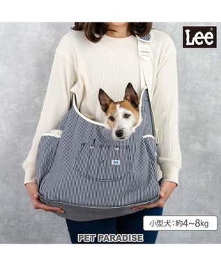 Lee ヒッコリー スリング ホワイト Ｍ 小型犬 約4～8kg (ᵔᴥᵔ) Lee ヒッコリー スリング ホワイト M 小型犬 約4～8kg / PET