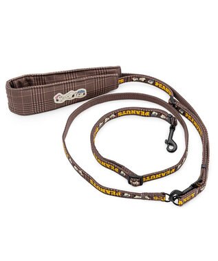 PET PARADISE スヌーピー ショルダーリード 《兄弟柄》 ＳＭ 中型犬 ブラウン