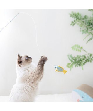 PET PARADISE ペットパラダイス スイスイ お魚 猫じゃらし ブルー