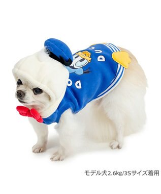 PET PARADISE ディズニー ドナルドダック マリン パーカー 小型犬 ブルー