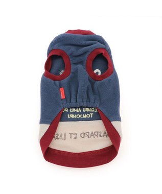 PET PARADISE リサとガスパール ワンダフル ストレッチ フリース 切替トレーナー 小型犬 紺