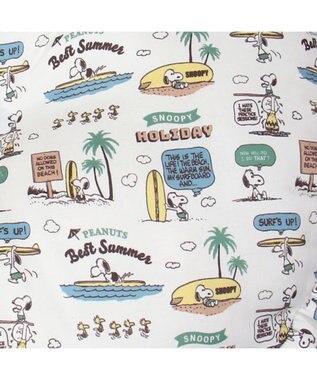 PET PARADISE スヌーピー サーフ柄 丸型 クール カドラーベッド（55cm） グレー