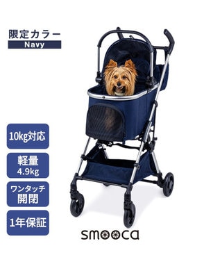 PET PARADISE リサとガスパール ペットカート ネイビー/ホワイト リサとガスパール エコメイド ワンピース 《チェック》 小型犬