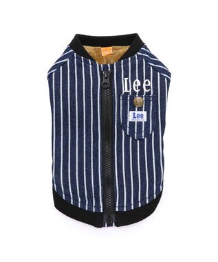 PET PARADISE Lee ブルゾン ストライプ 小型犬 ネイビー×ホワイト