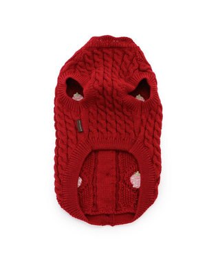 PET PARADISE ペットパラダイス アランニット 苺柄 《レッド》 小型犬 レッド