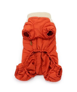 PET PARADISE スヌーピー 遠赤外線 綿入れつなぎ 小型犬 オレンジ