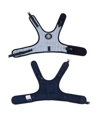 PET PARADISE J.PRESS クールベスト ハーネス 《チェック柄》 ＳＭ 中型犬 ホワイト×ブルー