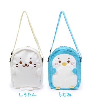 マザーボンネット　オフ白✖︎ピンク色 しろたん らむね ふわふわ ポシェット 【単品】 / Mother garden