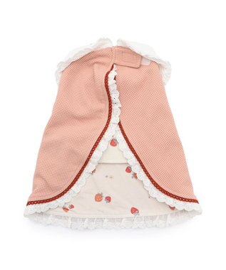 PET PARADISE ペットパラダイス お手軽 ポンチョ 《花苺》 小型犬 ピンク