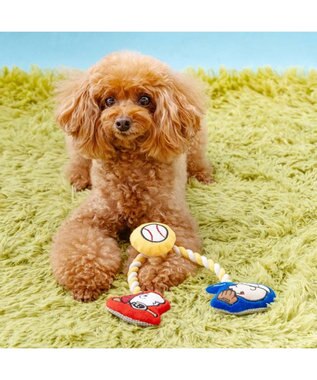 PET PARADISE スヌーピー 野球ロープトイ -