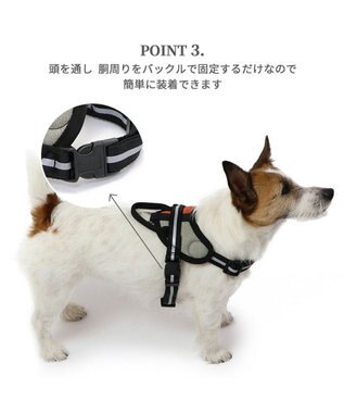 PET PARADISE ヘッドインハーネス 【ＳＳ】 オレンジ / ブルー 【小型犬】 オレンジ×グレー