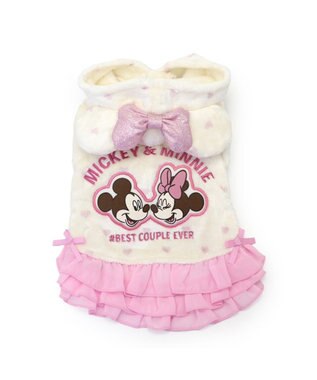 PET PARADISE ディズニー ミニーマウス  フレンズボアパーカー 小型犬 ミニーマウス