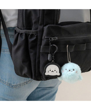 Mother garden しろたん ふわふわキーホルダー 《水色》 単品 ライトブルー