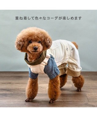 PET PARADISE ペットパラダイス コーデュロイ オーバーオール 小型犬 ホワイト